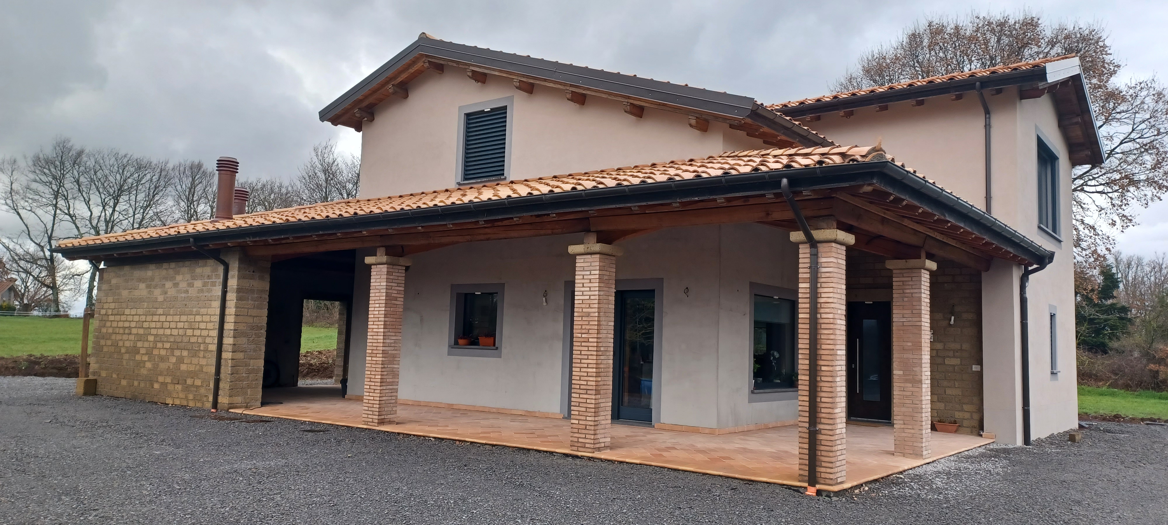 costruzione edificio in legno