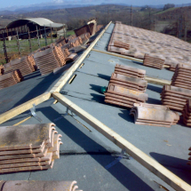 copertura della cantina e tetto ventilato
