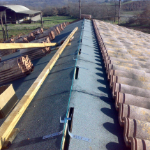 copertura della cantina e tetto ventilato