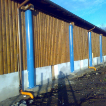 costruzione edificio in legno
